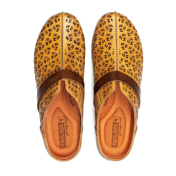 PIKOLINOS-GRANADA Women's die-cut leather clogs - Picture 14 of 14